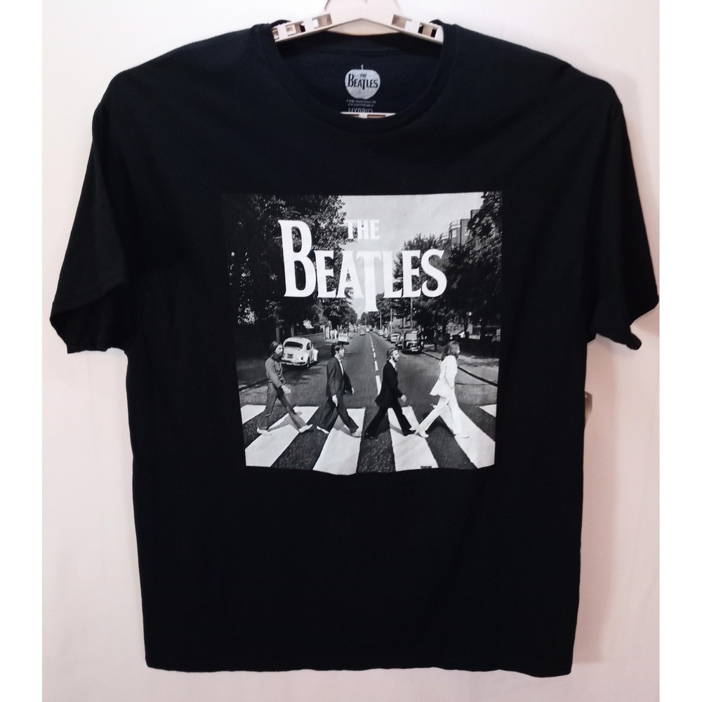 New The Beatles Abbey Road Classic Men's T-Shirt, XL, Black